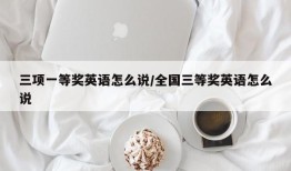 三项一等奖英语怎么说/全国三等奖英语怎么说