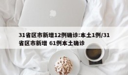 31省区市新增12例确诊:本土1例/31省区市新增 61例本土确诊