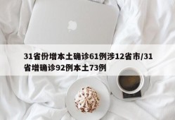 31省份增本土确诊61例涉12省市/31省增确诊92例本土73例