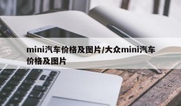 mini汽车价格及图片/大众mini汽车价格及图片