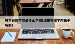 城市管理学院是什么学校(城市管理学院是干嘛的)