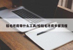 验毛坯房带什么工具/检验毛坯房步骤流程