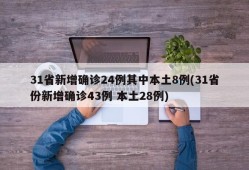 31省新增确诊24例其中本土8例(31省份新增确诊43例 本土28例)
