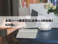 本田cr一v最近价位(本田crv的价格2020款)