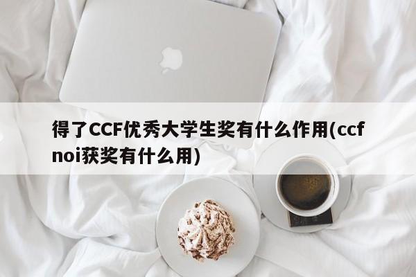得了CCF优秀大学生奖有什么作用(ccfnoi获奖有什么用)
